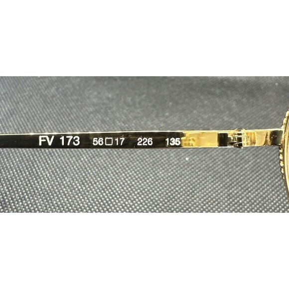 Vintage FENDI 80's Designer Gold Monogram Eyeglass Frame Mod FV 173 DEMO LENSES - Picture 5 of 15